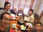 Degustando la gastronomia Japonesa con la familia Nouchi y Yamaokasan 