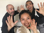 Intercambio cultural japones-ingles, Arkaitz, Yamaoka y Kaho 